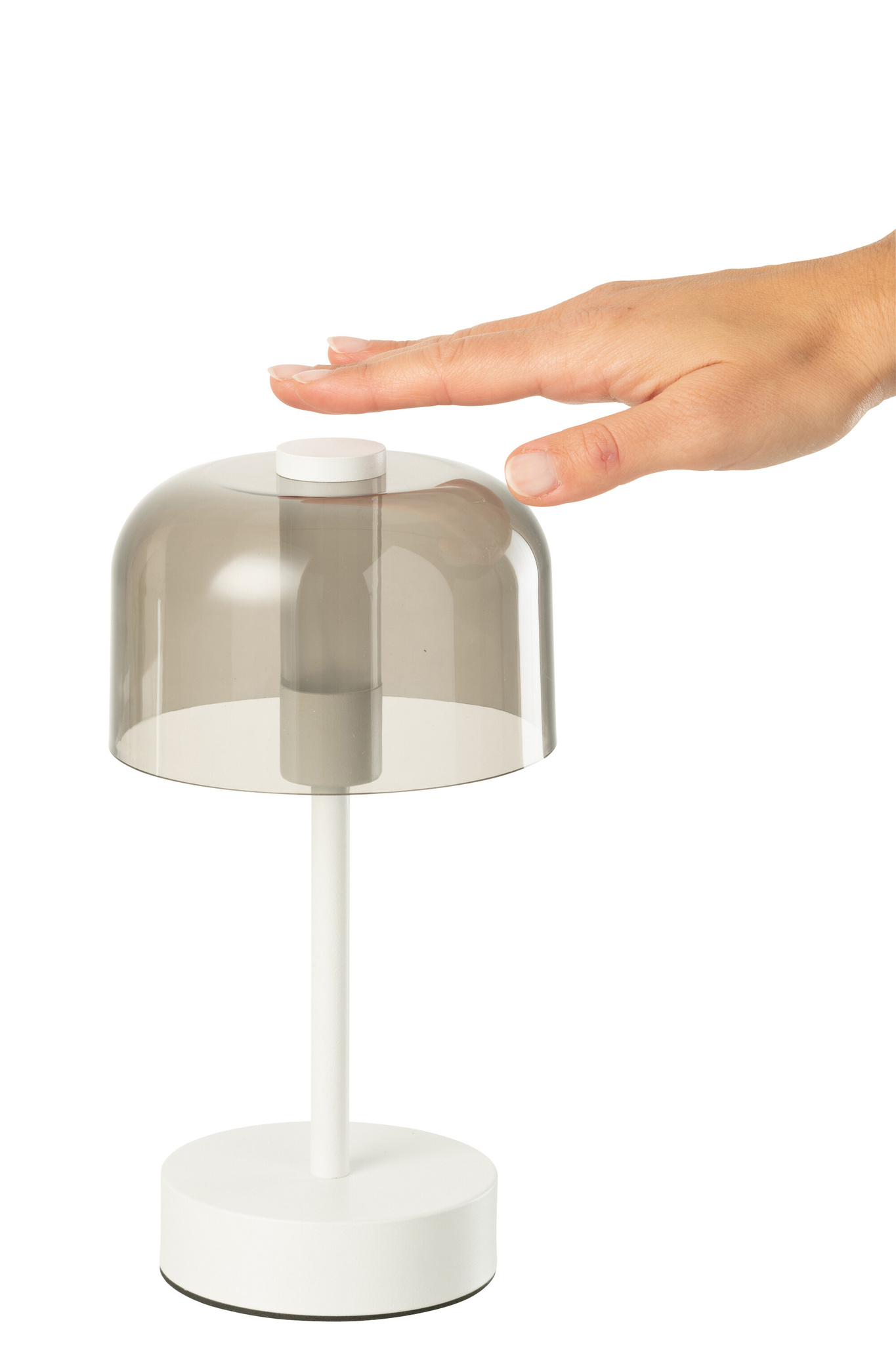 J-LINE TAFELLAMP WOA METAAL WIT