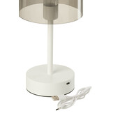 J-LINE TAFELLAMP WOA METAAL WIT