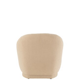 J-LINE KRUK TEDDYFLUWEEL WIT WARM BEIGE