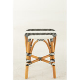 J-LINE KLEINE ROTAN KRUK ZWART/WIT