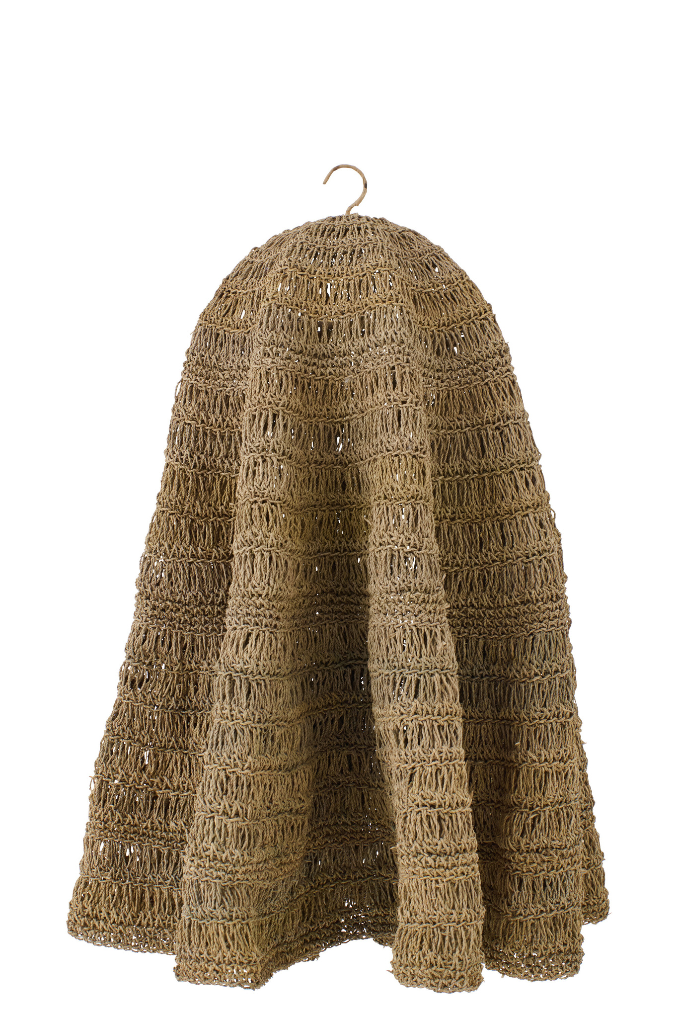 J-LINE LAMPENKAP GEVLOCHTEN BLAD NATUREL GROOT