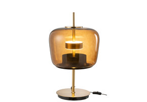 J-LINE TAFELLAMP LED GLAS BRUIN