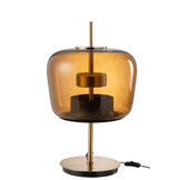 J-LINE TAFELLAMP LED GLAS BRUIN