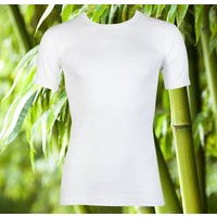 heren bamboo T-shirt wit