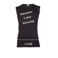 Beeren Heren Extra Lang Mouwloos Shirt Zwart Mega voordeelpack