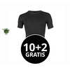 Heren Bamboo T-Shirt Zwart Mega voordeelpack