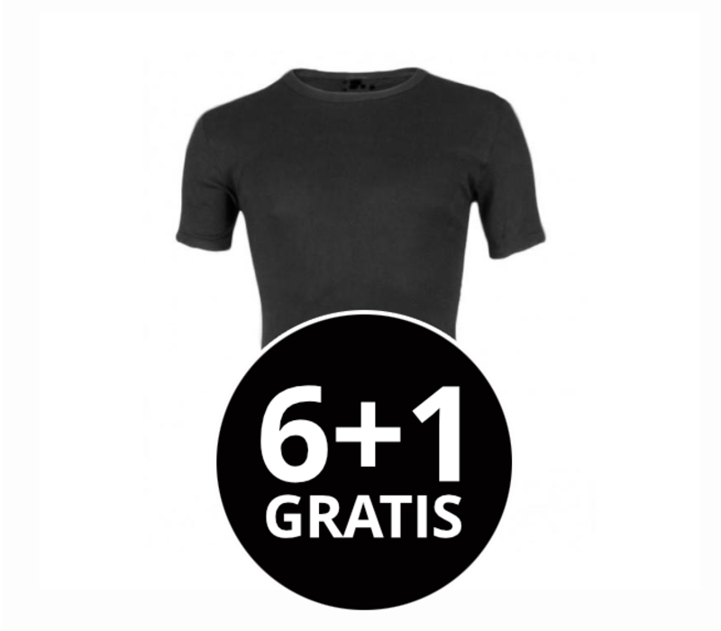 Heren Bamboo T-Shirt Zwart voordeelpack