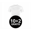 Beeren Heren Comfort Feeling T-Shirt Wit mega voordeelpack