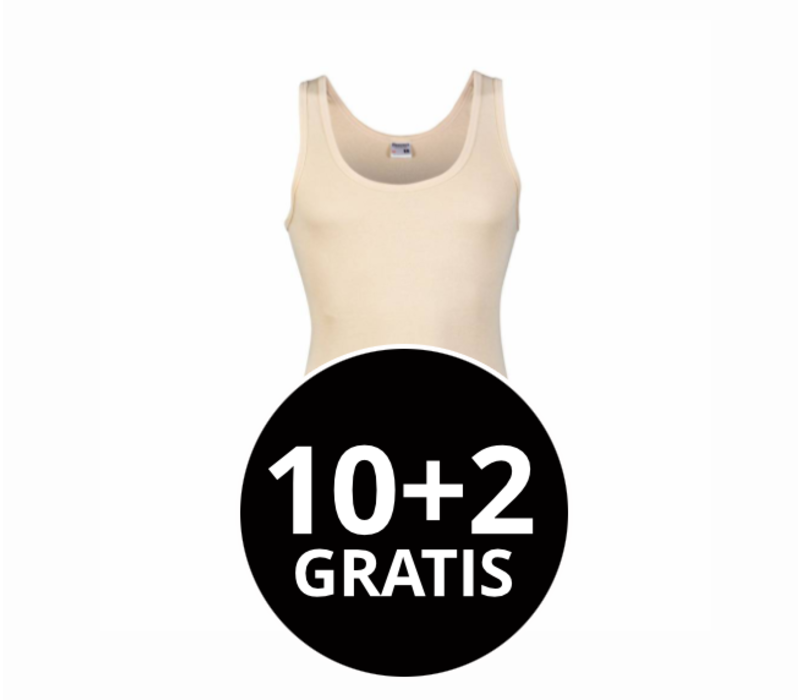 Beeren Heren Singlet M3000 Huidskleur Mega voordeelpack