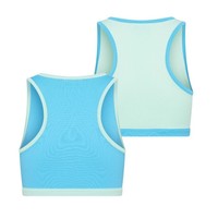 Meisjes hesje 2-Pack mint/turquoise