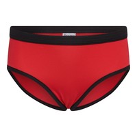 Meisjes slips 2-Pack rood/zwart