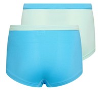 Meisjes boxer 2-pack mint/turquoise