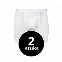 heren boxershort met gulp wit 2-Pack