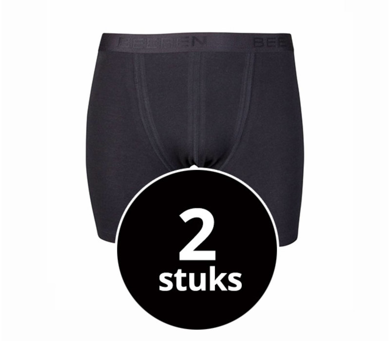 heren boxershort roger zwart 2-Pack