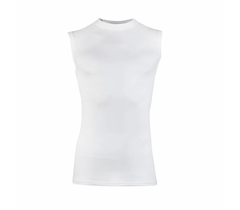 heren mouwloos comfort feeling hemd wit 2-Pack