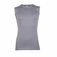 heren mouwloos shirt M3000 grijs 2-Pack