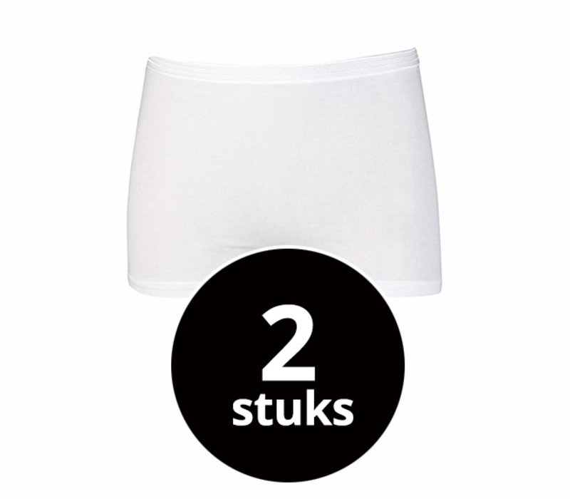 dames boxer comfort feeling wit 2-Pack