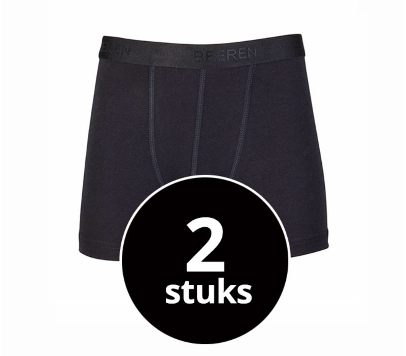 jongens boxershort beeren young zwart 2-Pack