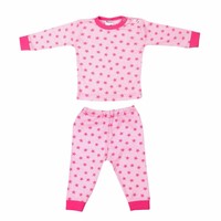 baby pyjama streep/ster roze