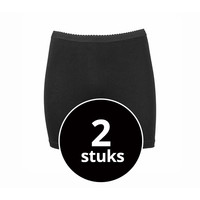 dames boxer softly zwart 2-Pack