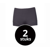 dames short elegance grijs 2-Pack