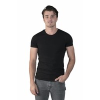 extra lange t-shirts 2-pack zwart