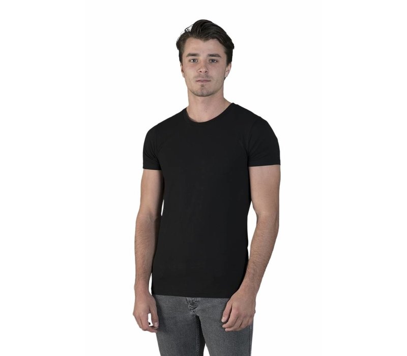 extra lange t-shirts 2-pack zwart