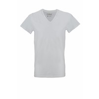 extra lange t-shirts 2-pack v-hals wit