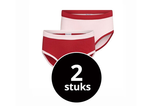 Beeren Meisjes Slips 2-Pack Roze/Rood