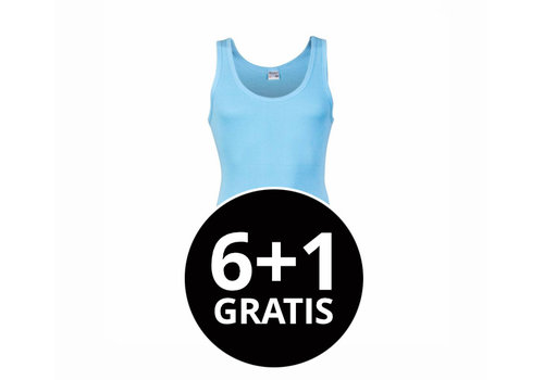 Beeren Heren Singlet M3000 Blauw voordeelpack