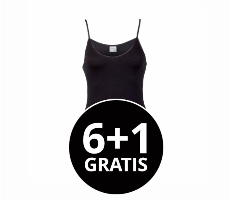 dames top comfort feeling zwart voordeelpack