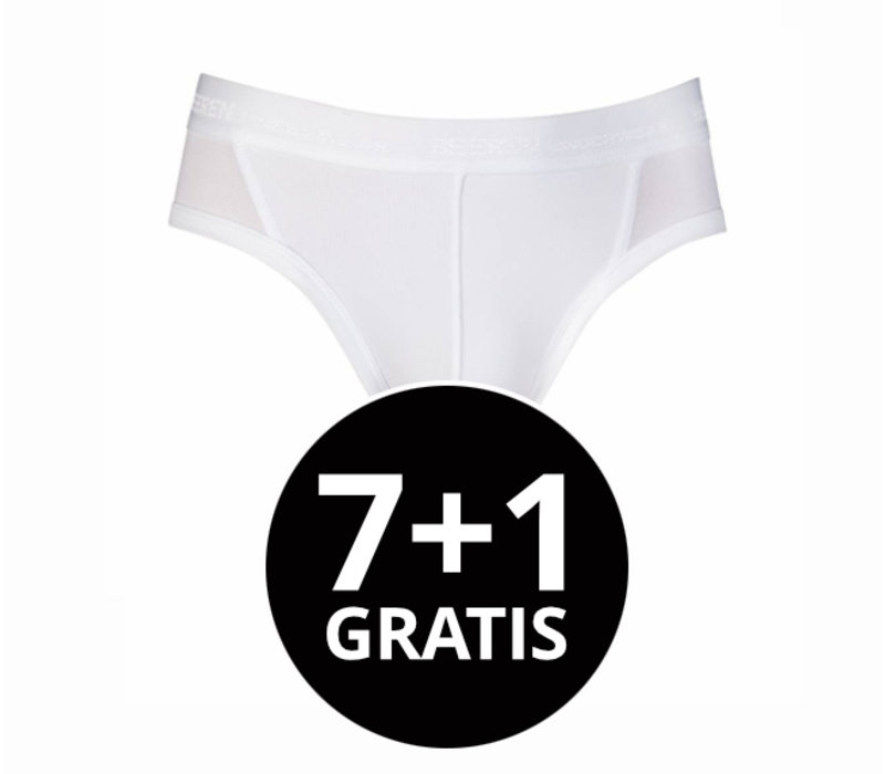 heren sportslip zonder gulp beeren young wit voordeelpack