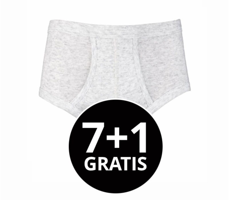 heren slip met gulp grijs voordeelpack