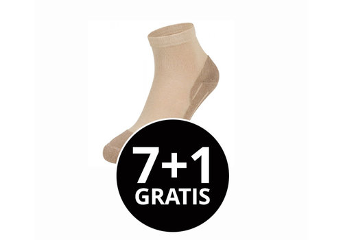 Halfhoge Wandelsokken Met Badstof Zool Voordeelpack Beige