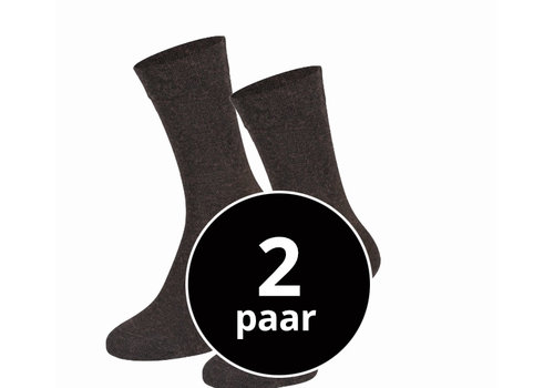 Sokken Met Wol 2-Pack Bruin