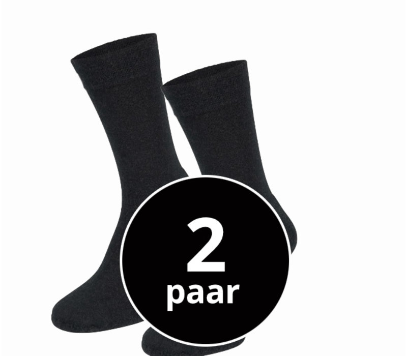 Sokken Met Wol En Badstof Zool 2-Pack Marine