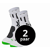 Wandelsokken Met Badstof Zool 2-Pack Wit