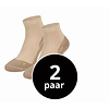 Halfhoge Wandelsokken Met Badstof Zool 2-Pack Beige