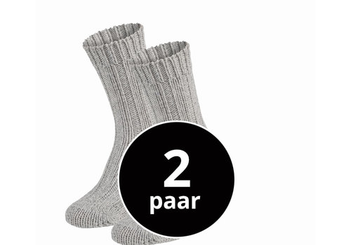 Wollen sokken 2-Pack Grijs