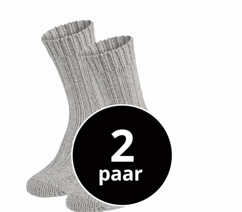 Wollen sokken 2-Pack Grijs