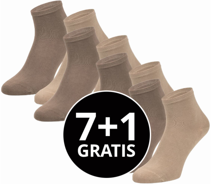 Enkelsokken Beige Voordeelpack