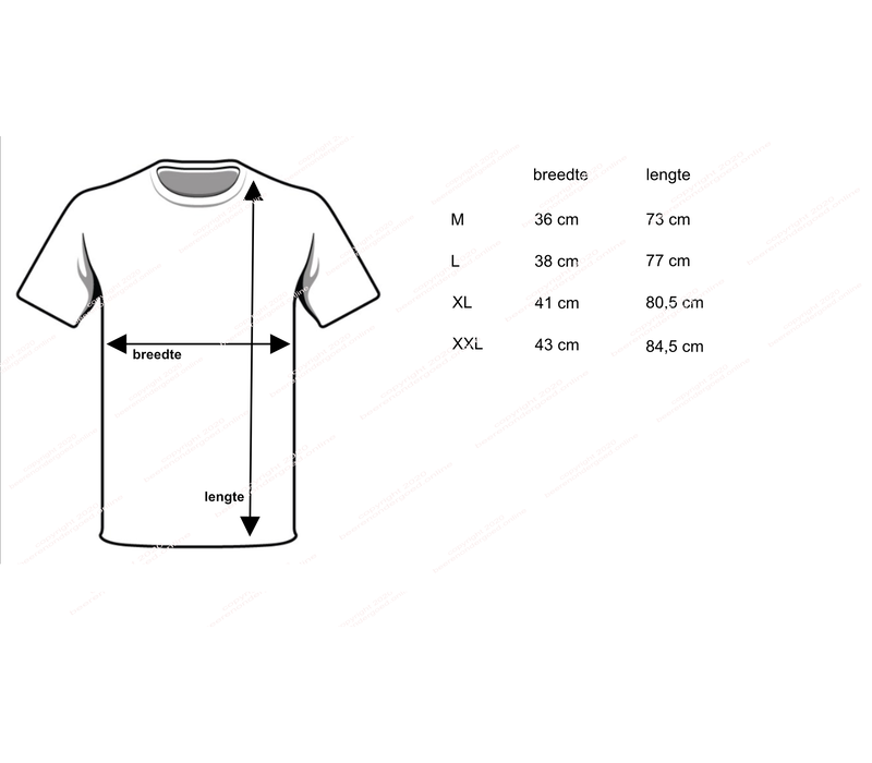 Beeren Heren T-Shirt Extra Lang M3000 Wit - Copy