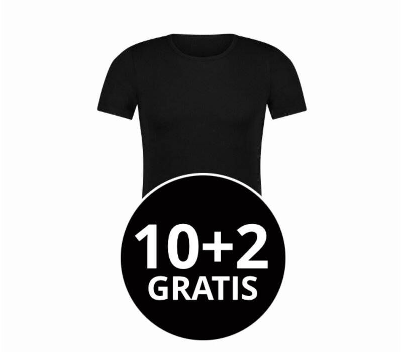 Beeren Heren T-Shirt Extra Lang Green Comfort Zwart Mega voordeelpack