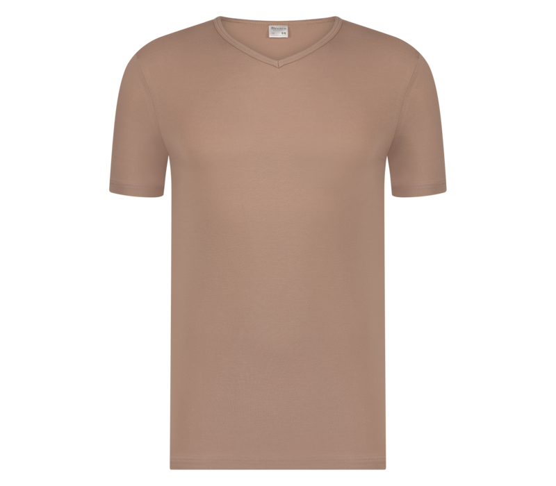 Beeren Heren T-Shirt Extra Lang Green Comfort V-Hals Huidskleur