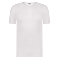Beeren Heren T-Shirt Extra Lang Green Comfort V-Hals Wit Voordeelpack