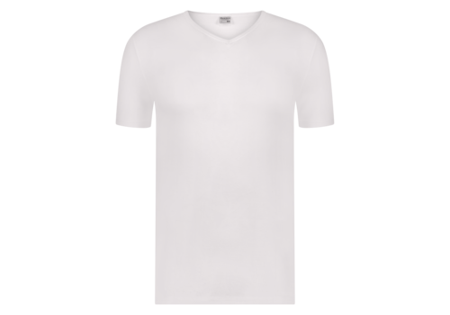 Beeren Heren T-Shirt Extra Lang Green Comfort V-Hals Wit Voordeelpack