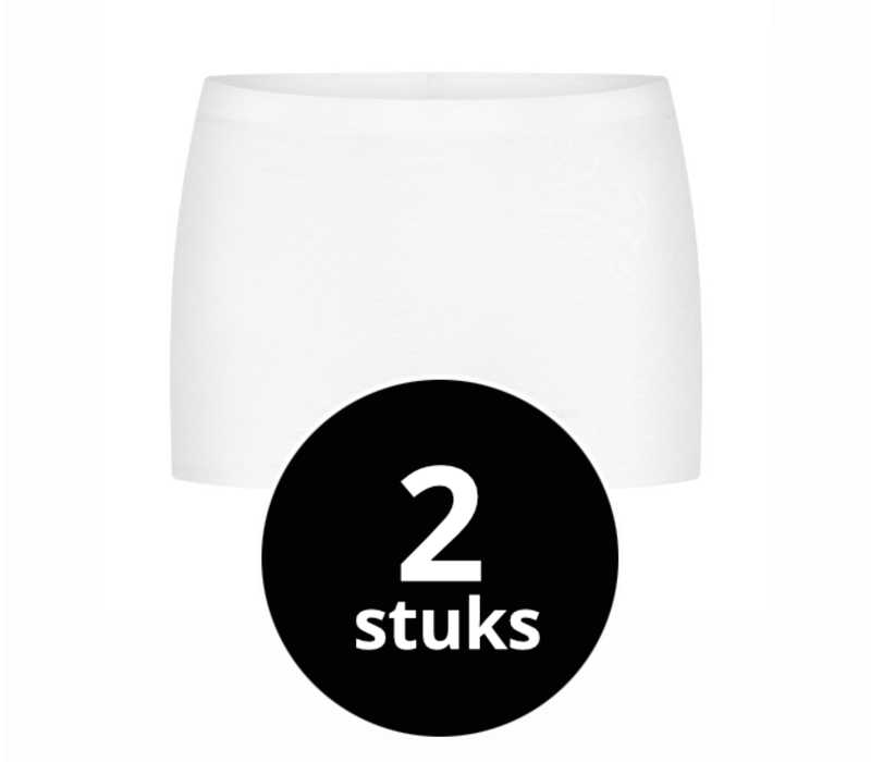 Beeren Dames Basic Boxer Wit 2-Pack