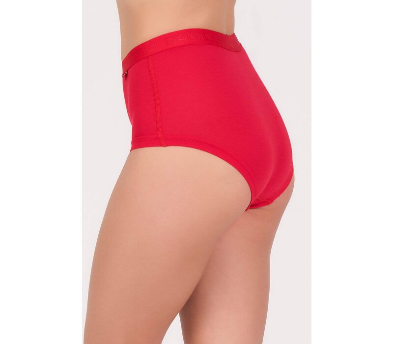 Maxx Owen Dames Short Rood Bamboe 2-Pack