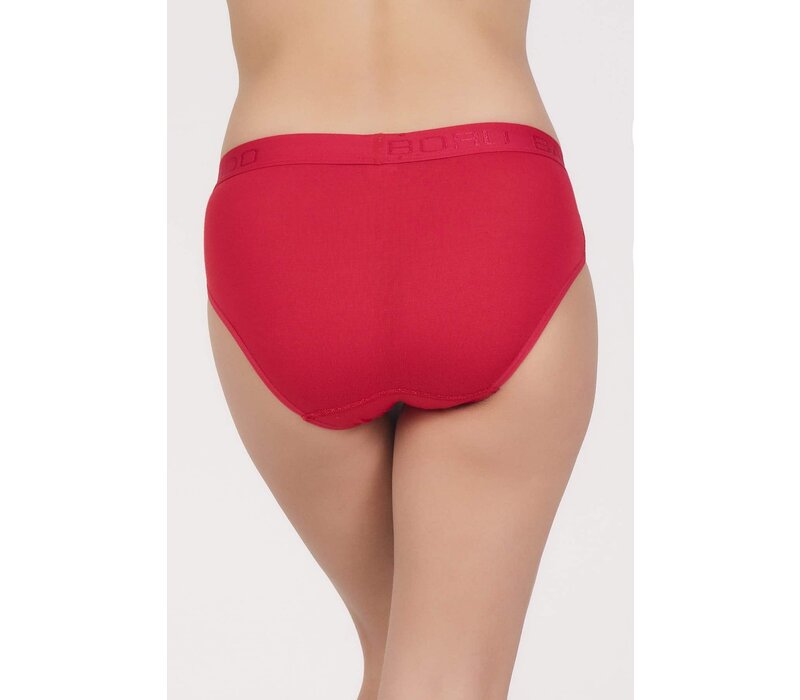 Maxx Owen Dames Slip Rood Bamboe 2-Pack