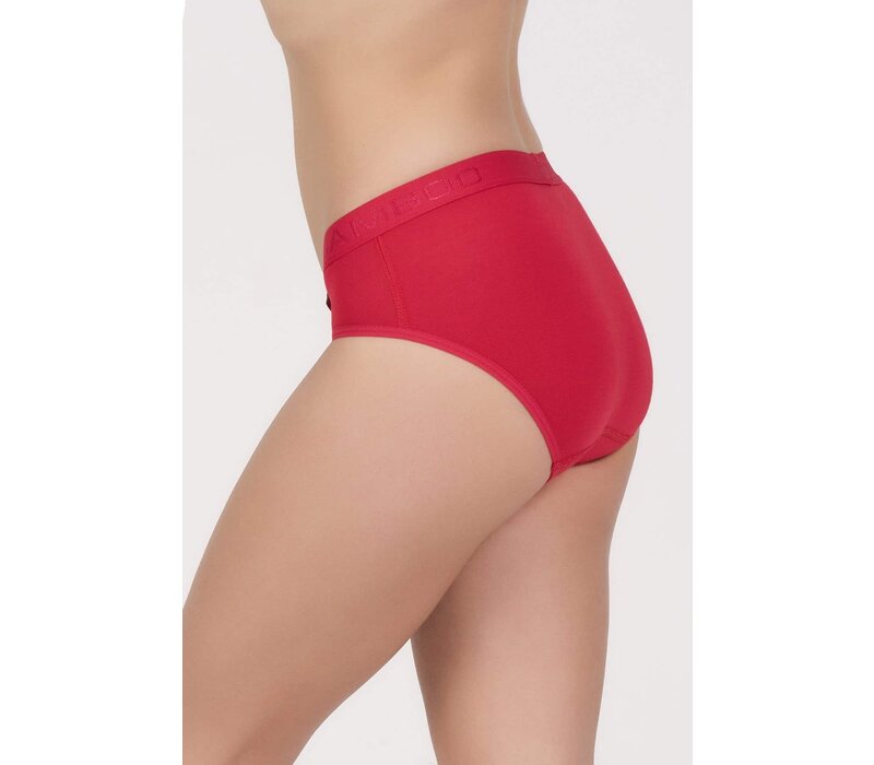 Maxx Owen Dames Slip Rood Bamboe 2-Pack